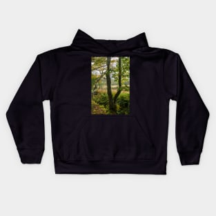 Autumn Tree Landscape Scene Kids Hoodie